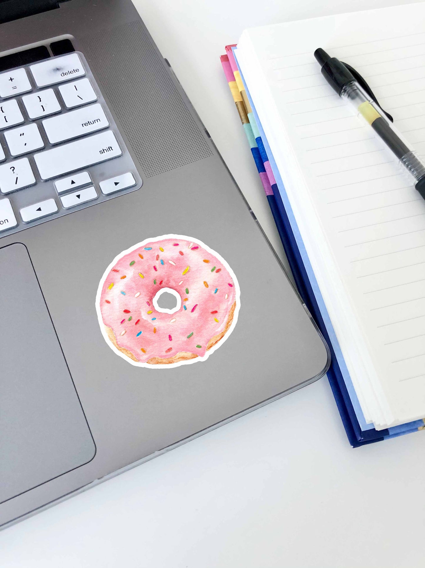 Pink Glazed Sprinkle Donut