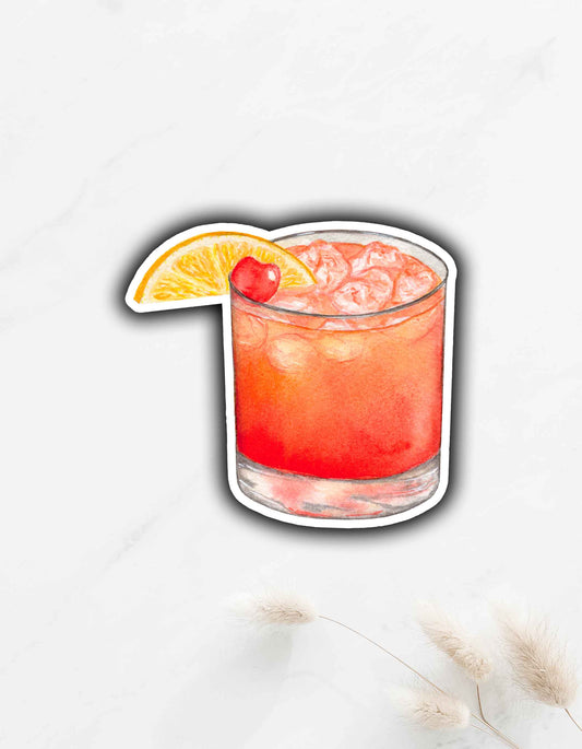 Rum Punch Sticker 2.8"x3"