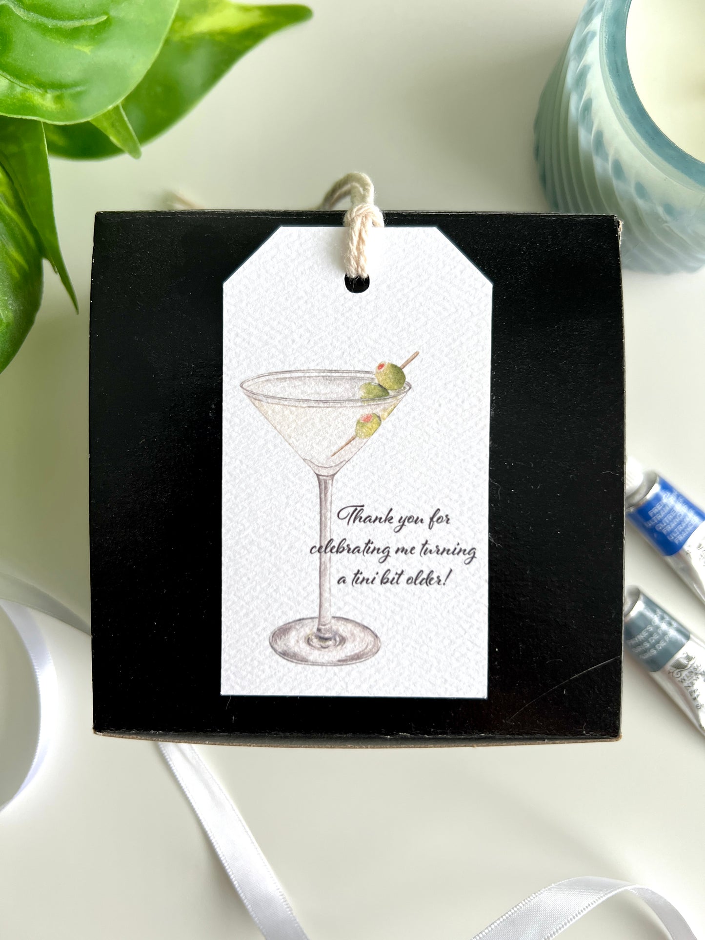 A Tini Bit Older, Vodka Martini Gift Tag