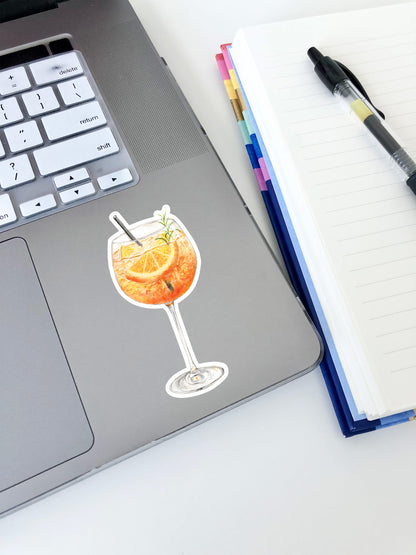 Aperol Spritz Sticker 3.2"x1.5"