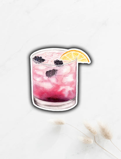 Blackberry Margarita Sticker 3"x2.9"