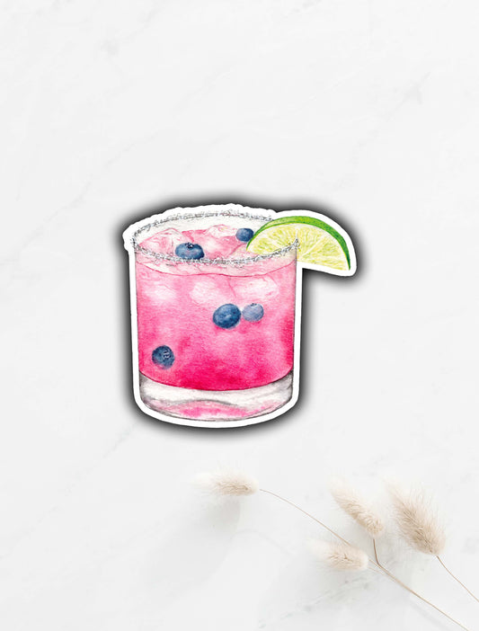 Blueberry Margarita Sticker 2.9"x3"