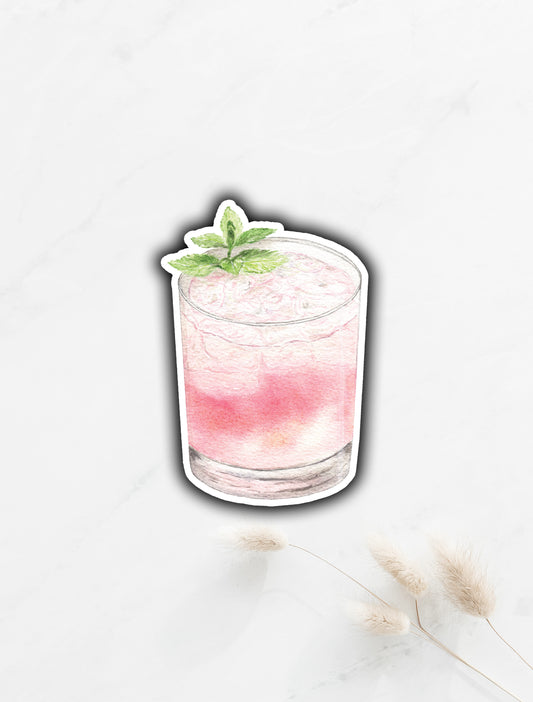 Blueberry Mojito Sticker 3.2"x2.2"