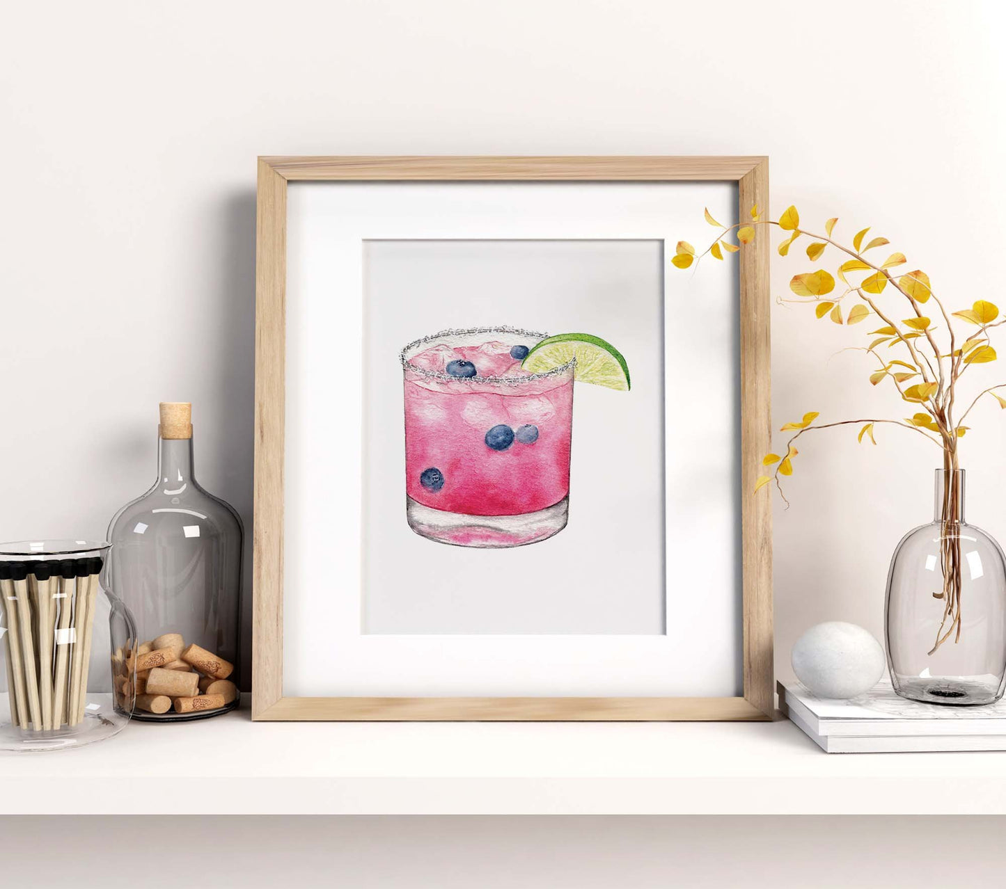 Blueberry Margarita Art Print