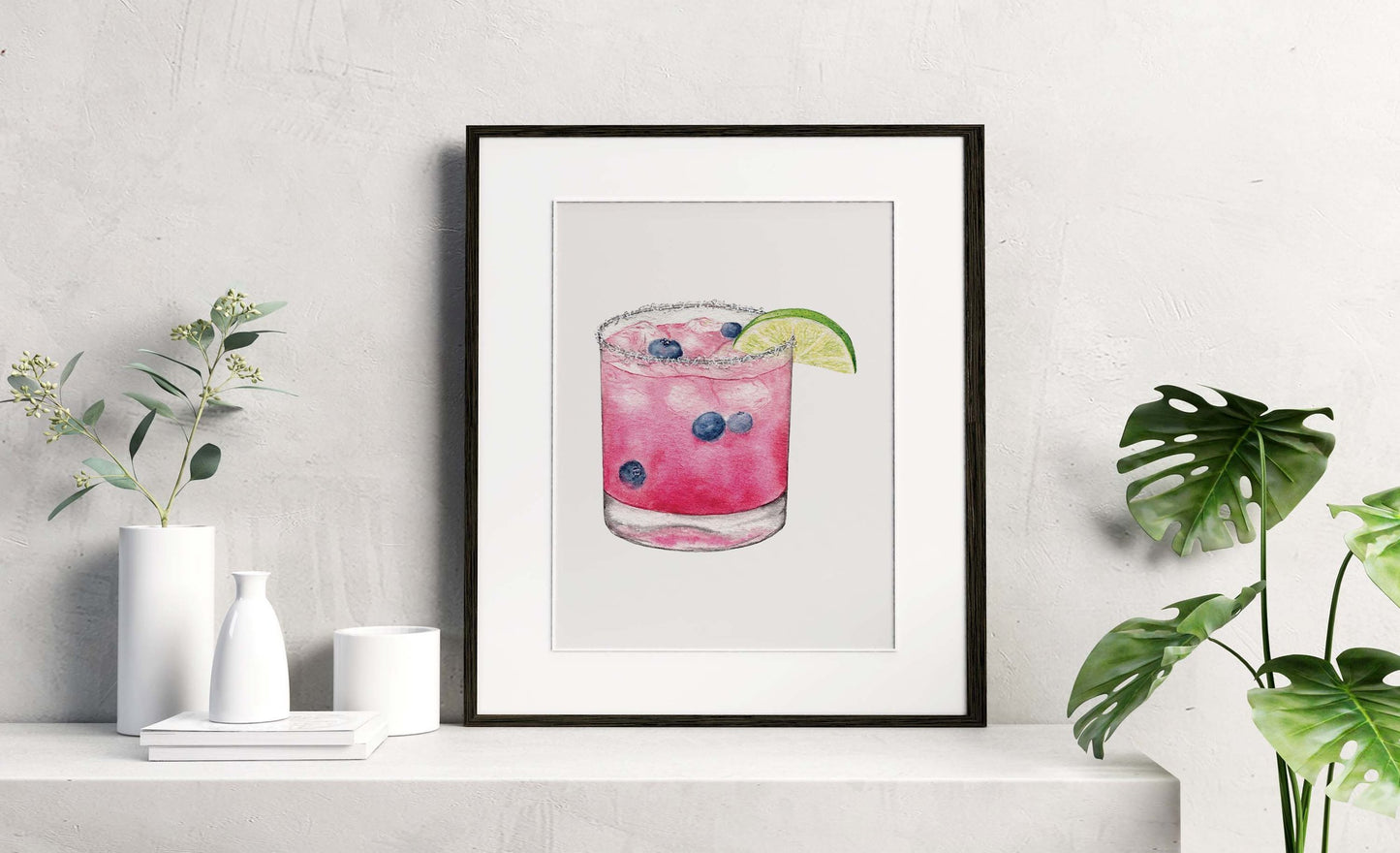 Blueberry Margarita Art Print