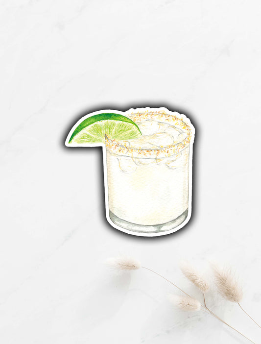 Coconut Margarita Sticker 3"x3"