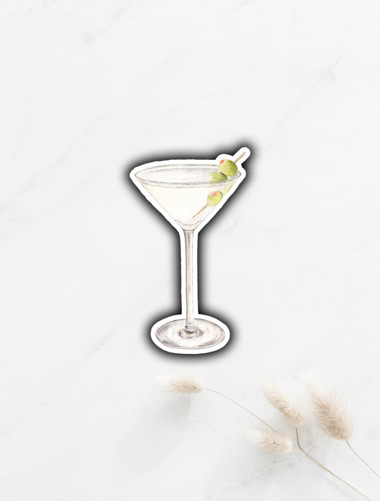 Dirty Martini Sticker 3"x1.9"