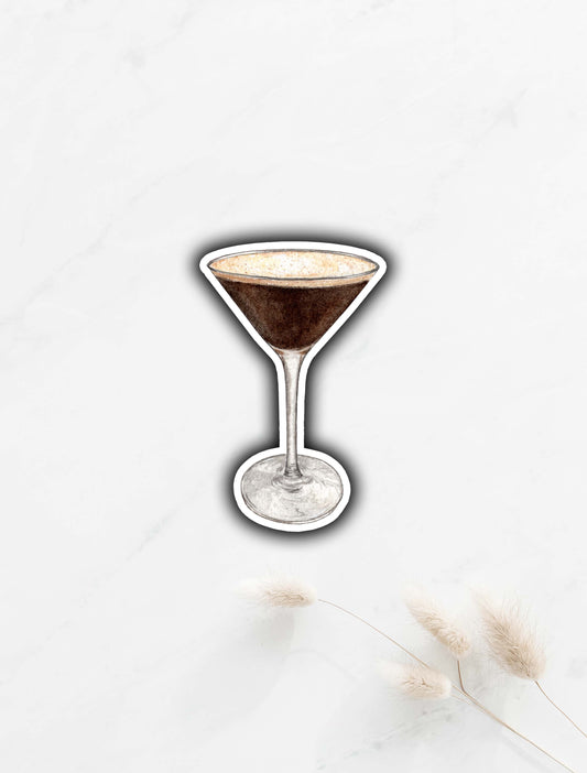 Espresso Martini Sticker 3"x2"