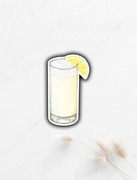 Gin Fizz Sticker 3"x1.8"