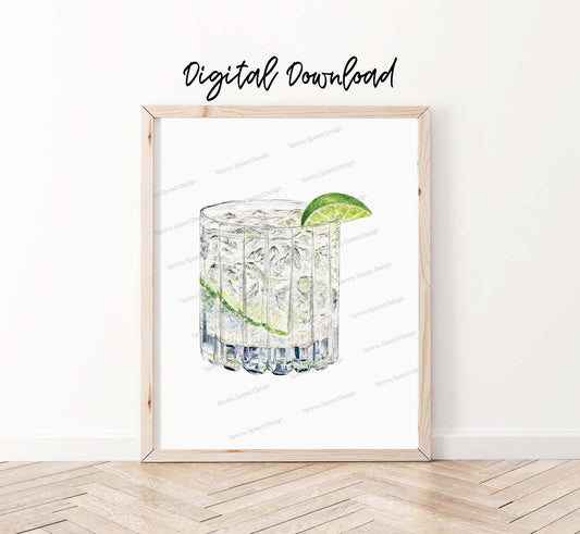 Gin and Tonic Digital Download