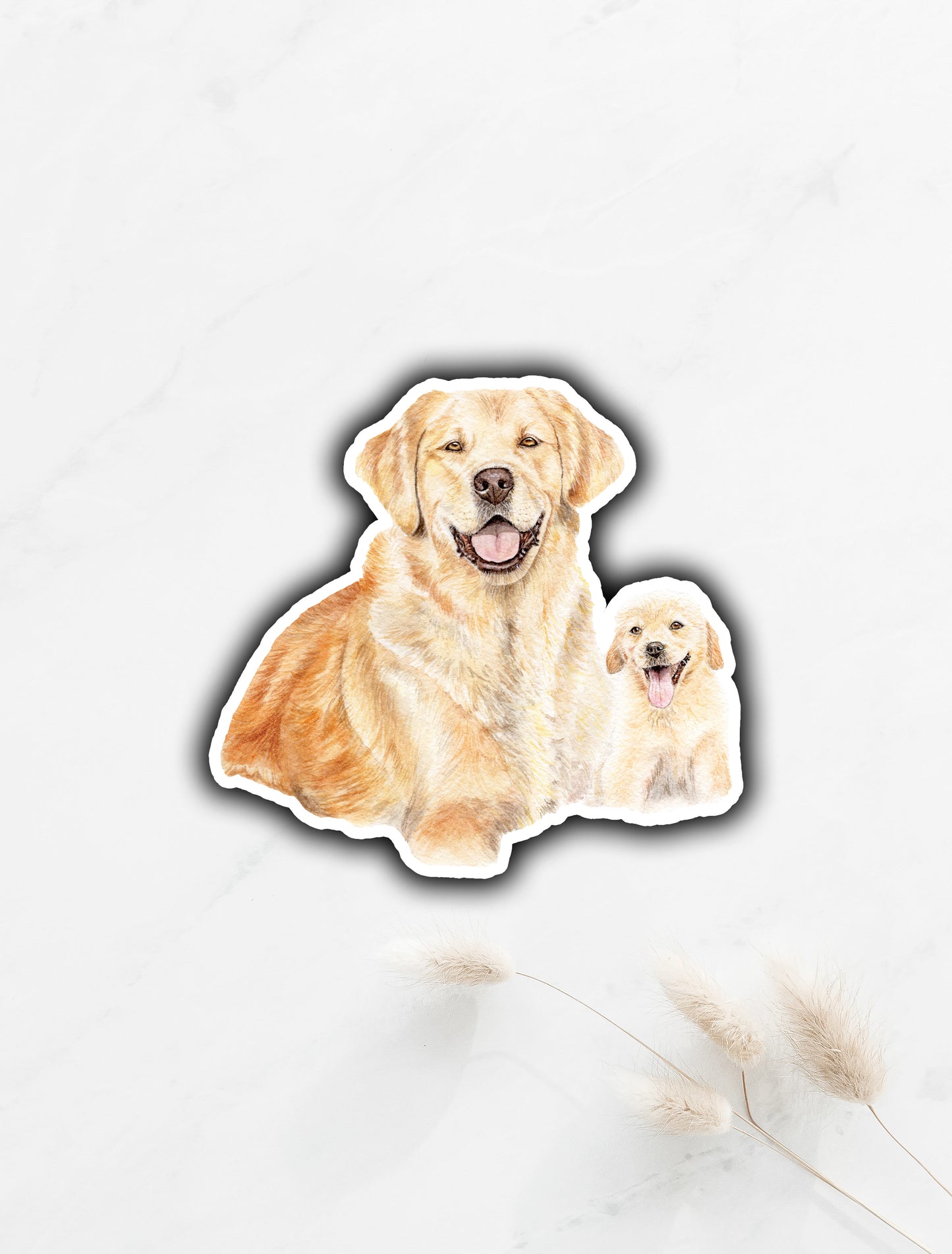 Golden Retriever Sticker 2.75"x3"