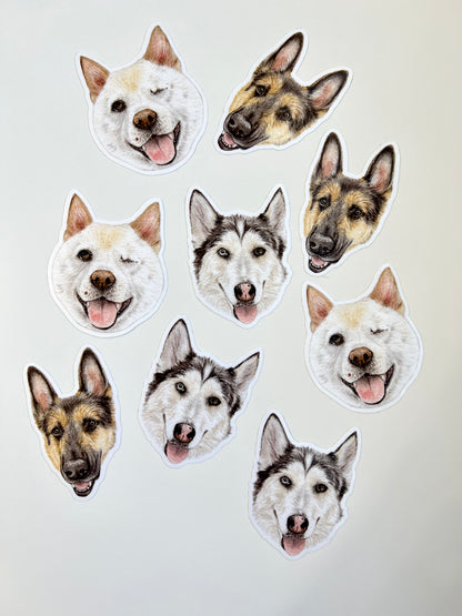 Custom Watercolor Pet Sticker