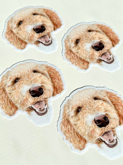 Custom Watercolor Pet Sticker