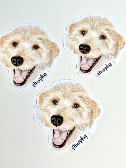 Custom Watercolor Pet Sticker