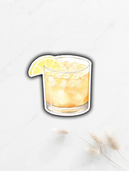 Iced Tea Cocktail Sticker 2.9"x3"