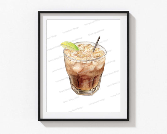 Jameson and Coke Art Print