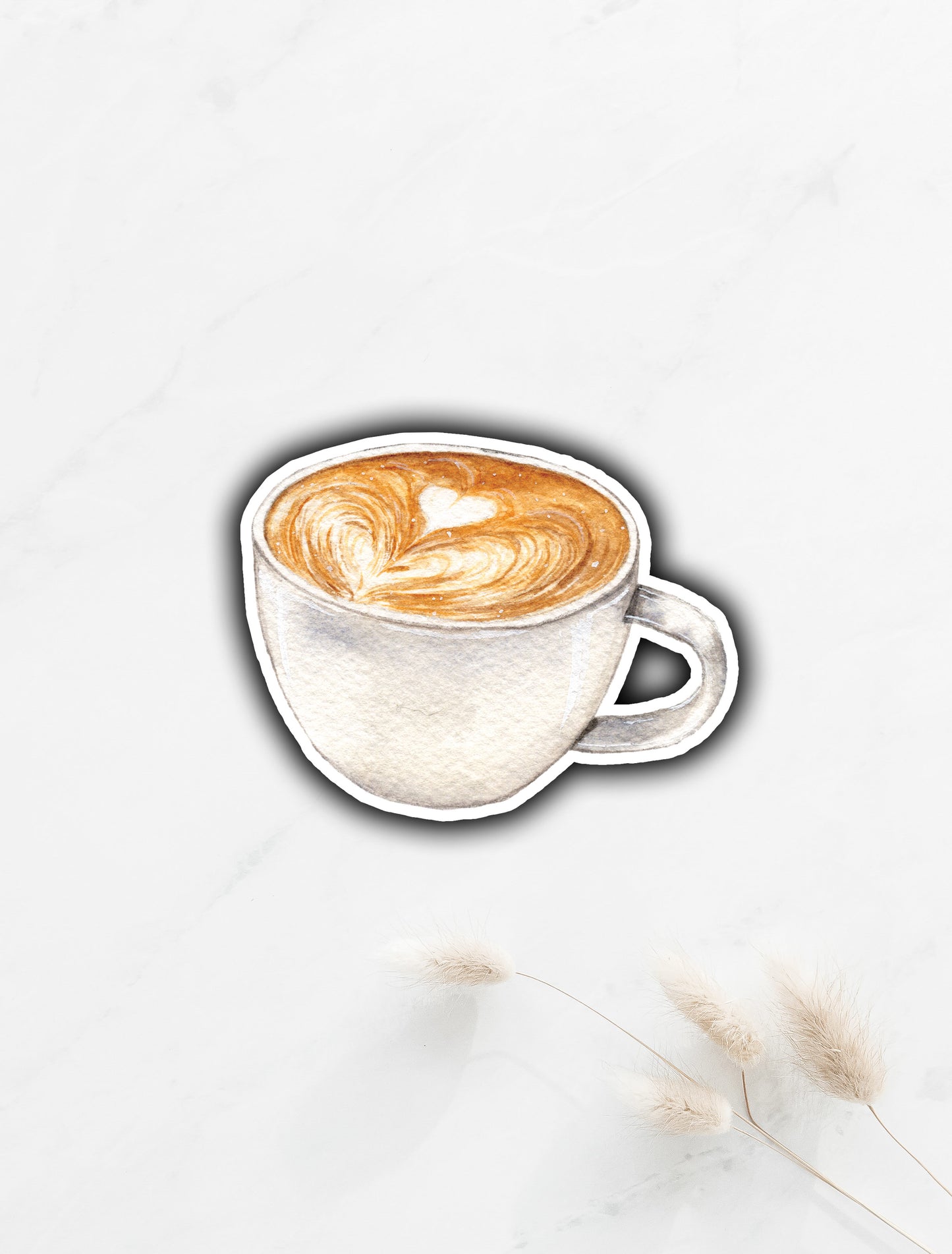 Latte Sticker 2.3"x3"