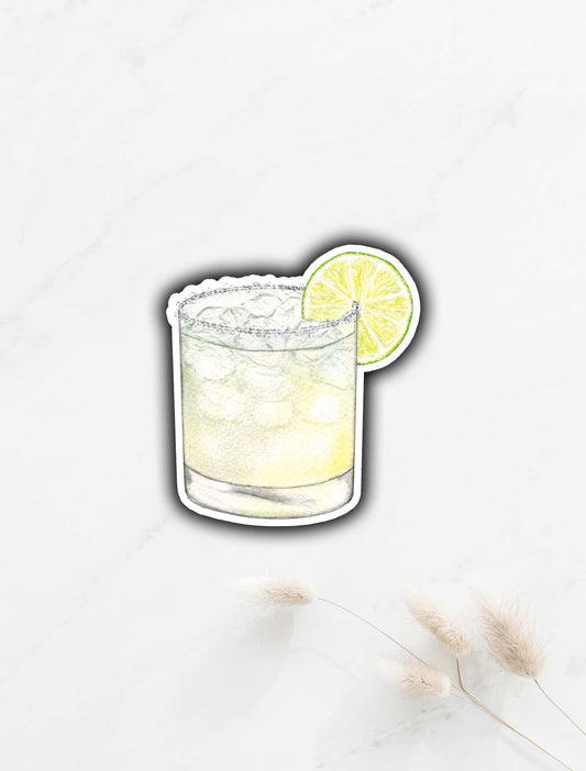 Lime Margarita Sticker 3"x2.7"