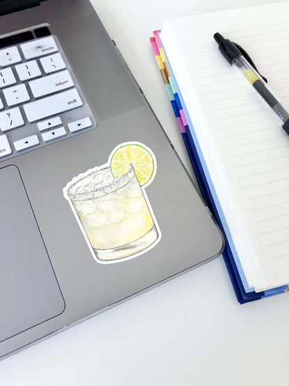 Lime Margarita Sticker 3"x2.7"