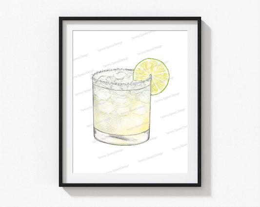 Lime Margarita Art Print