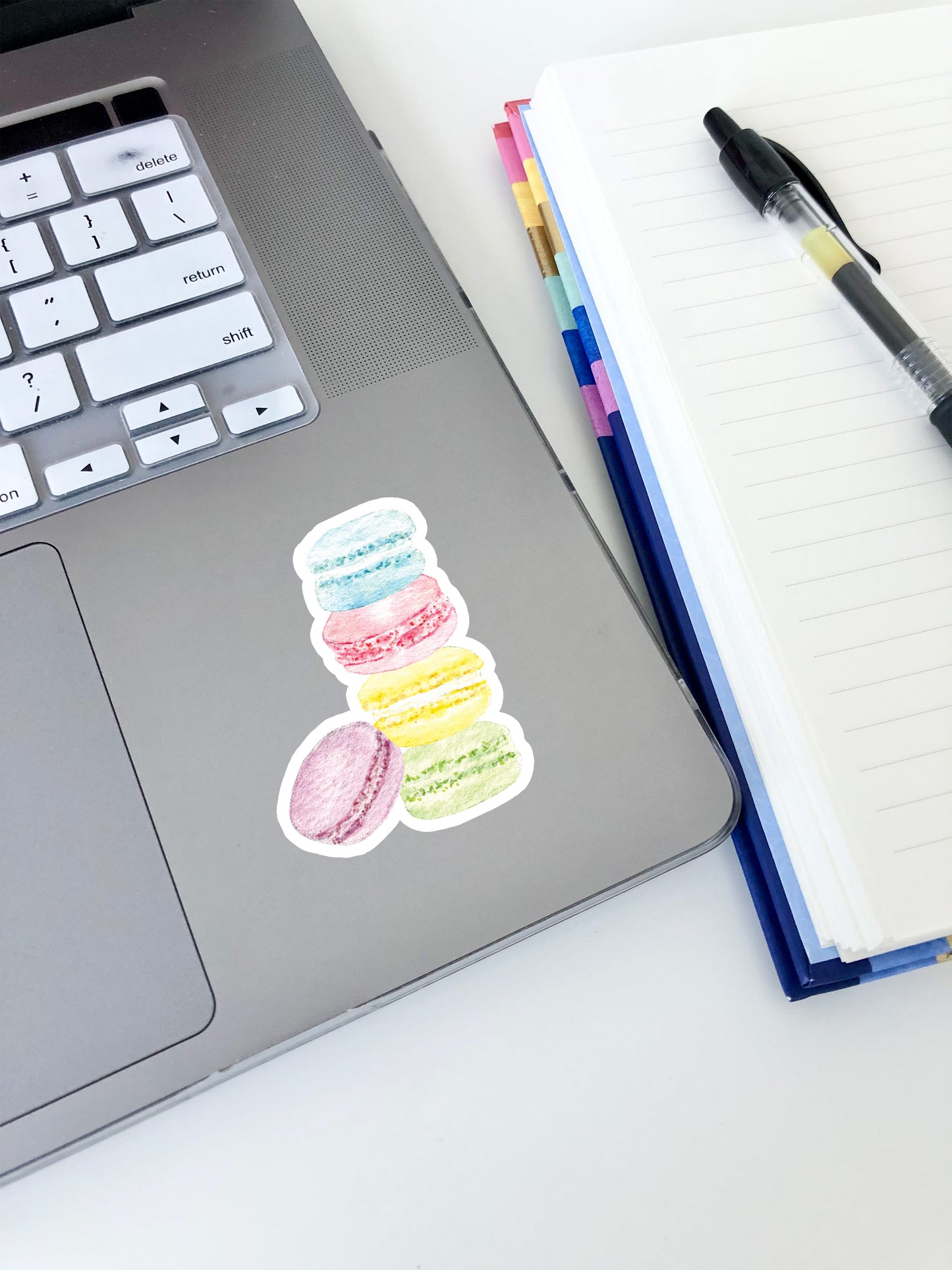 Stacked Macaron Sticker 2.75"x2"