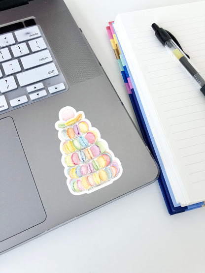 Macaron Tower Sticker 3"x2"