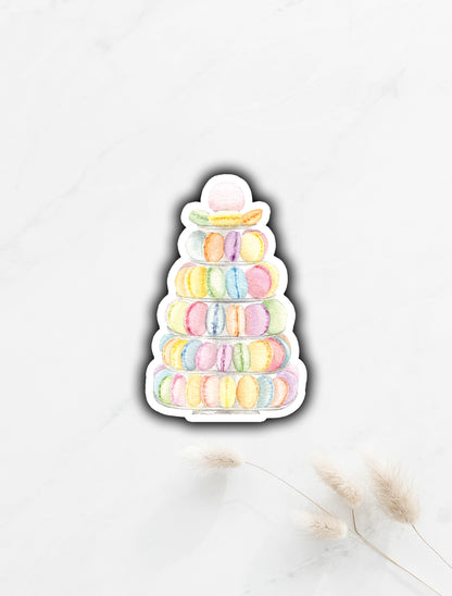 Macaron Tower Sticker 3"x2"