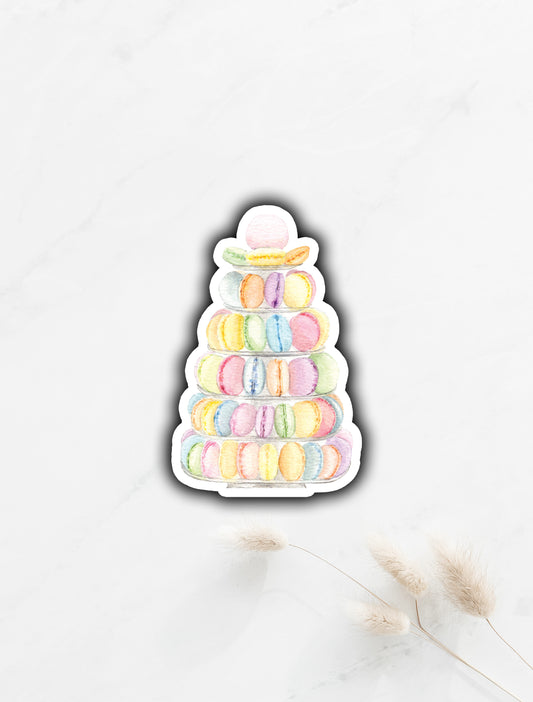 Macaron Tower Sticker 3"x2"