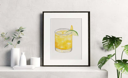 Mango Margarita Art Print