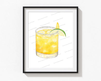 Mango Margarita Art Print