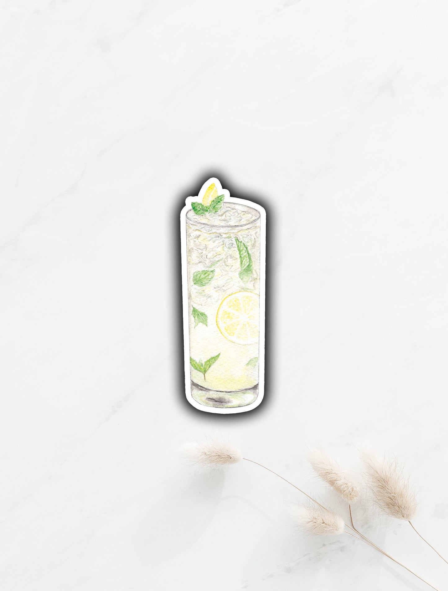 Mint Lemonade Sticker 3"x1.1"