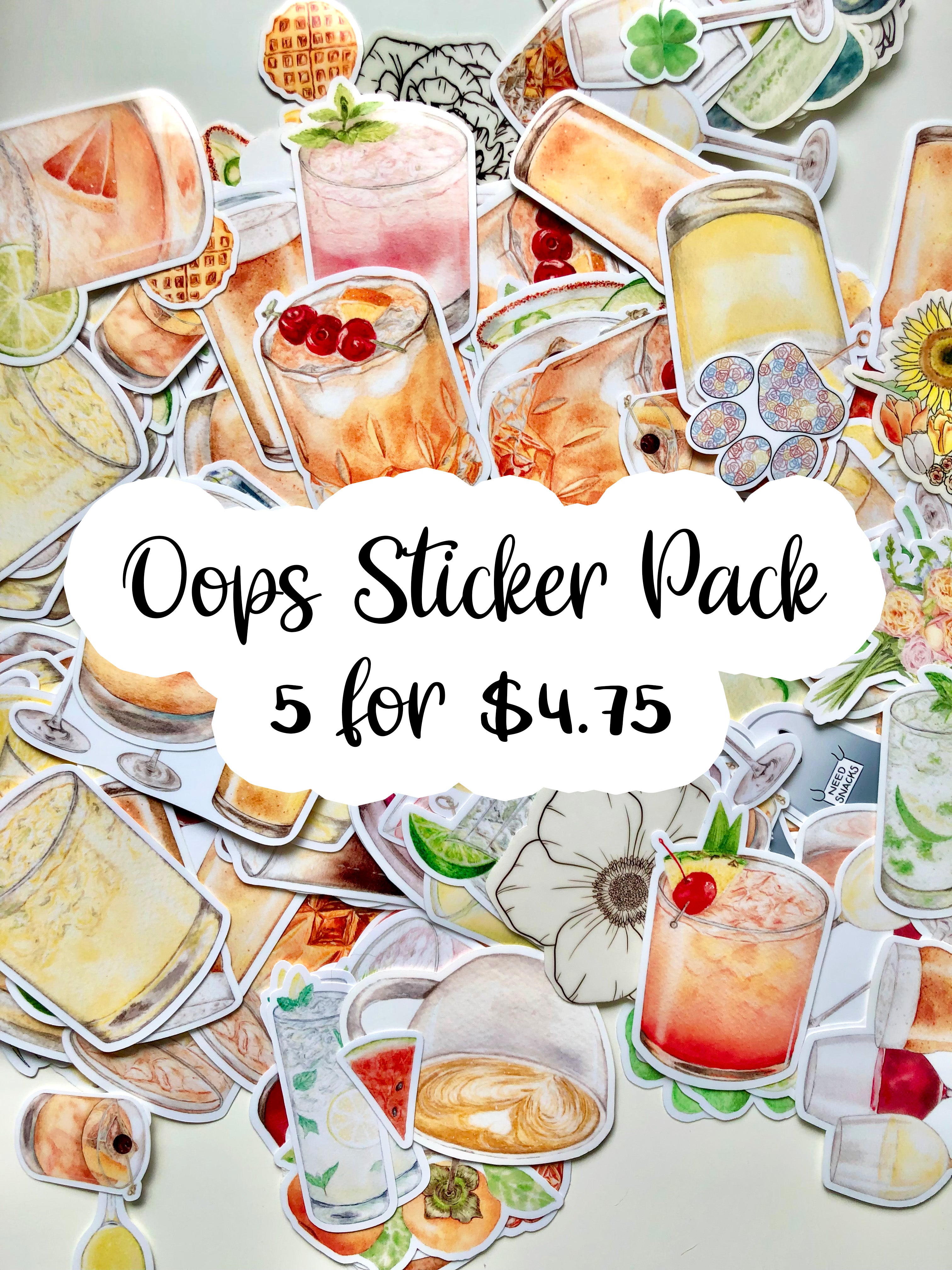 Oops Sticker Pack – Tammy Speed Design