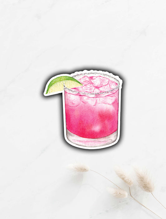 Prickly Pear Margarita Sticker 3"x3"