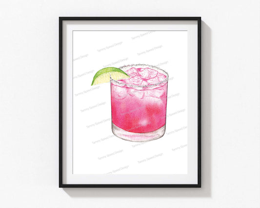 Prickly Pear Margarita Art Print