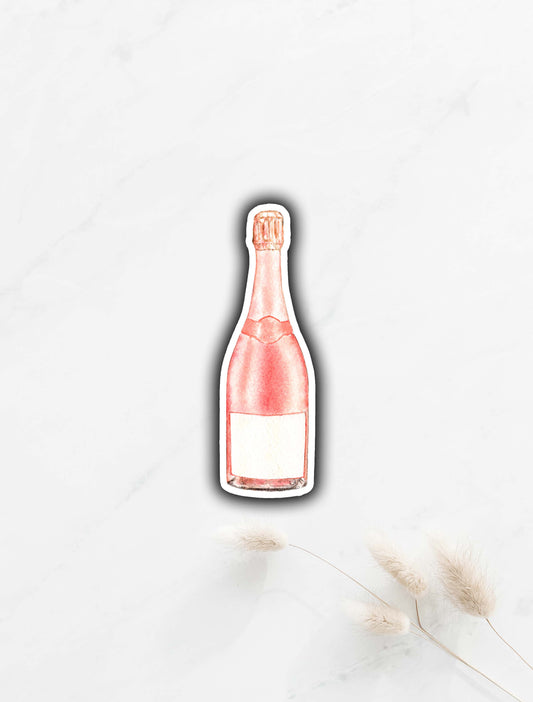 Rosé Champagne Sticker 3"x1"