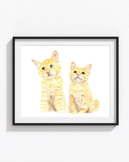 Custom Watercolor Pet Portrait