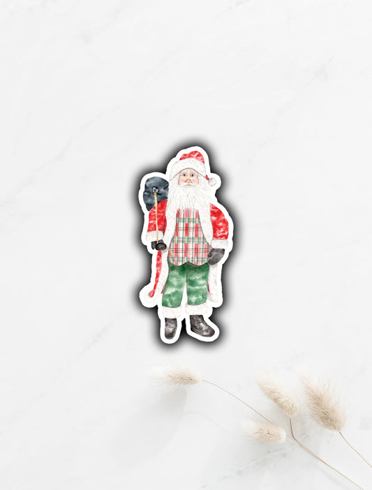 Santa Claus Sticker 3”x1.5”