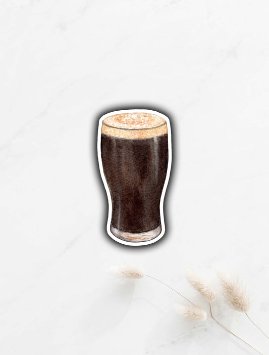 Stout Beer Sticker 3"x1.6"