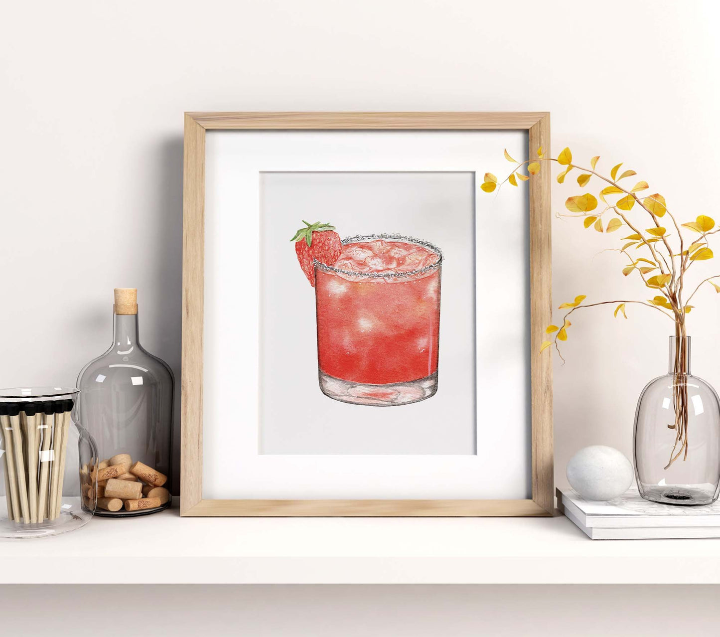 Strawberry Margarita Art Print