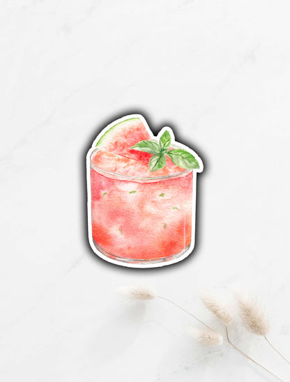 Watermelon Margarita Sticker 3"x2.3"