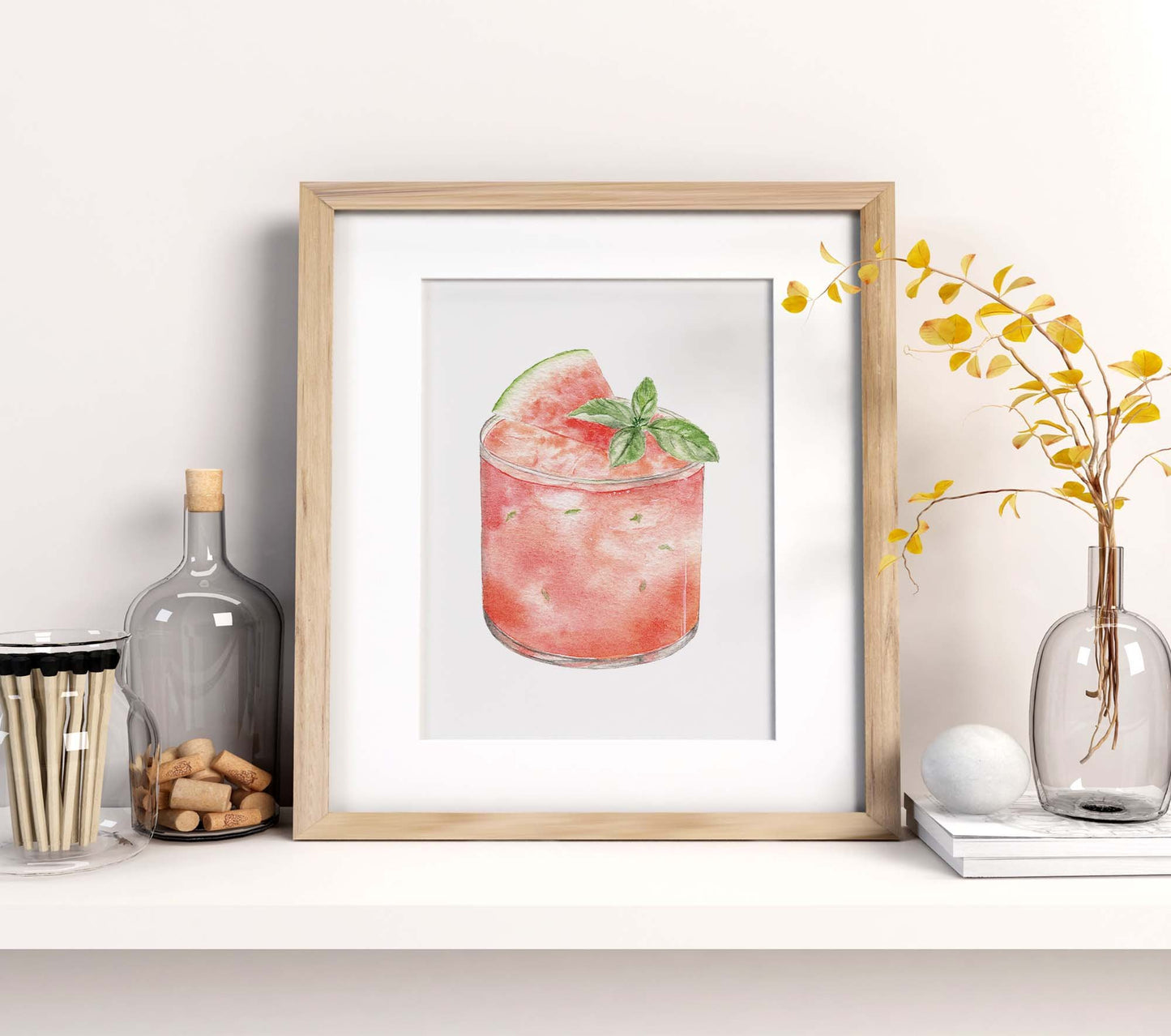 Watermelon Margarita Art Print