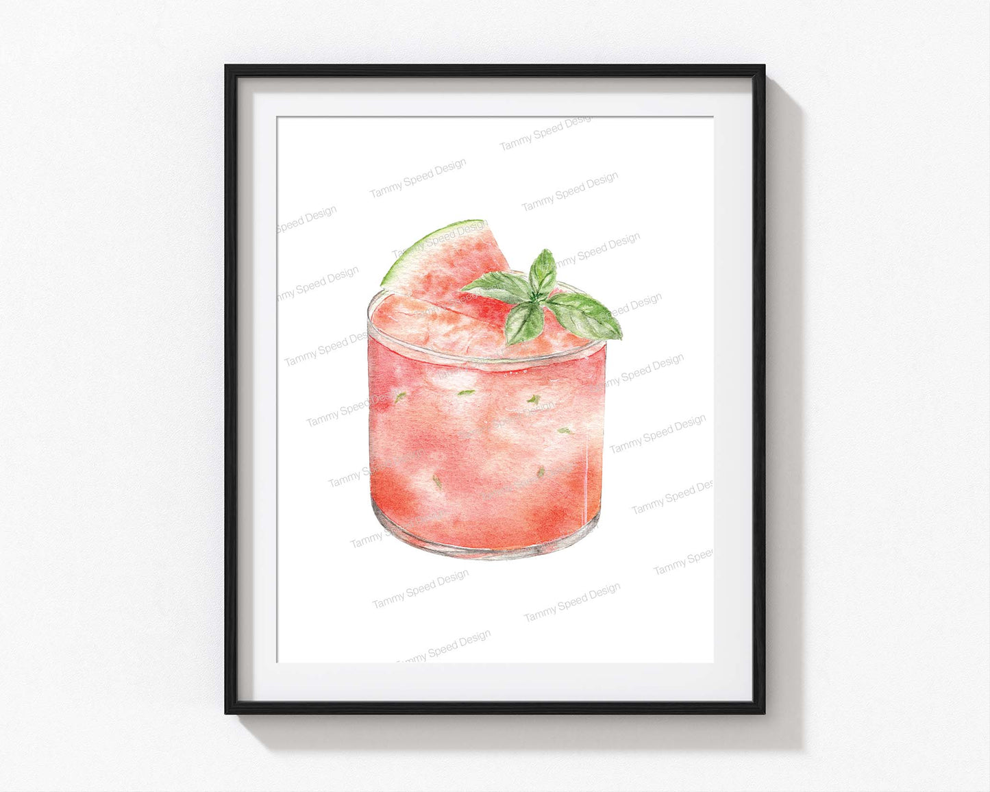 Watermelon Margarita Art Print