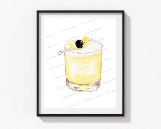 Whiskey Sour Art Print