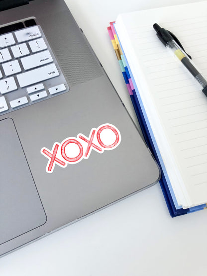 XOXO Sticker 3"x1"