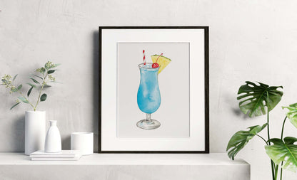 Blue Hawaiian Art Print